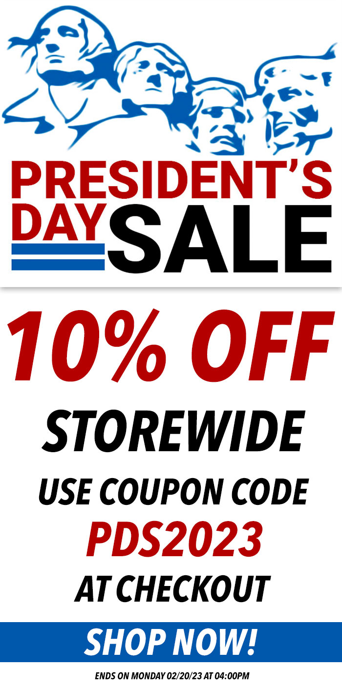 Presidents' Day Sale Starts Now!